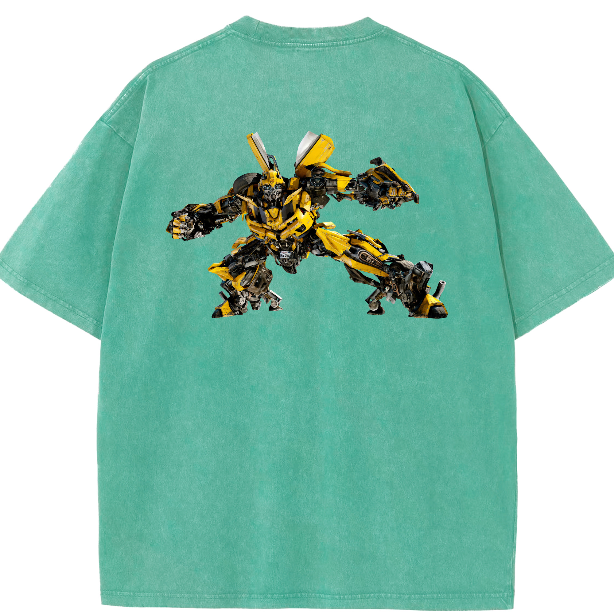 （画像用） Transformers トランスフォーマー 綿100% ヴィンテージ風 半袖Tシャツ（背面プリント）